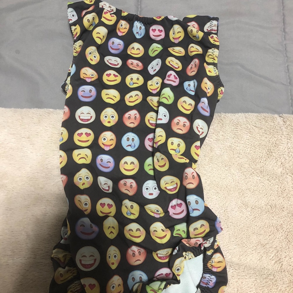 emoji gymnastics leotard